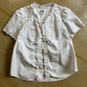 J. Crew Eyelet Blouse